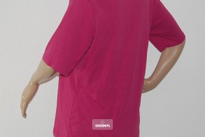 Pascarel-Damen-T-Shirt-Baumwolle-kurze-Aermel- Magenta-Pink-Farbe-Groesse-42-44-L-Nr3