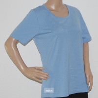 Damen-T-Shirt-Sport-Freizeit-Blau-Hellblau-Groesse-42-Nr1