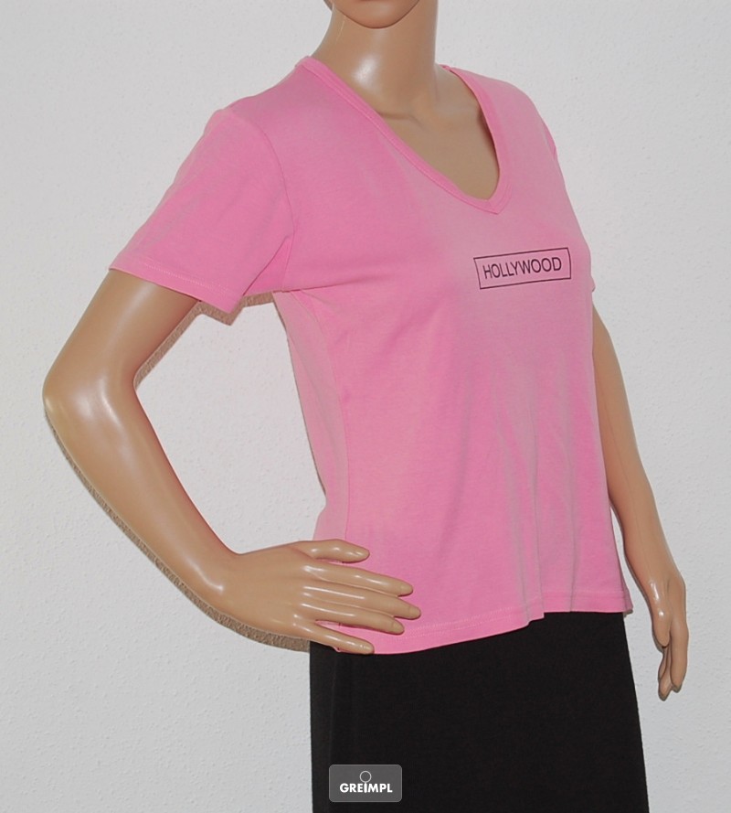 *NEUWERTIG* ~ Hollywood Damen T-Shirt, Pink-Gr.S