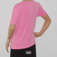 Damen-T-Shirt-Sport-Freizeit-Pink-Rosa-V-Ausschnit-Groesse-S-Nr3